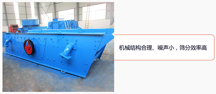 圓振動篩結構合理、噪聲小，篩分效率高