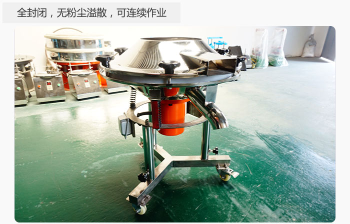 采用全封閉，無粉塵溢散，可連續(xù)作業(yè)。