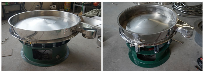 旋振篩底框安裝在振動(dòng)體上面。