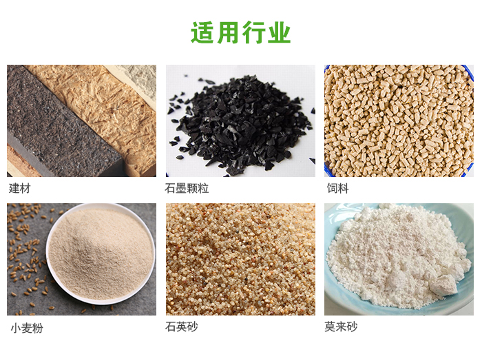 高頻振動篩主要用于化工，建材，石墨顆粒，飼料，小麥粉，石英砂，豆?jié){，果汁等各種物料的干法、濕法篩分、分級、脫水，過濾。